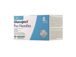 AGO PER PENNA DA INSULINA GLUCOJECT LUNGHEZZA 8 MM GAUGE 31100 PEZZI