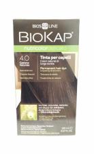 BIOKAP NUTRICOLOR DELICATO 4,00 CASTANO NATURALE TINTA TUBO+ FLACONE