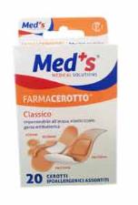 CEROTTO MEDS STRIPS POLIURETANO IPOALLERGENICO CLASSICO ASSORTITI 20 PEZZI