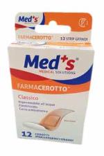 CEROTTO MEDS STRIPS POLIURETANO IPOALLERGENICO CLASSICO GRANDE 12 PEZZI