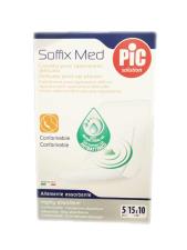 CEROTTO PIC SOFFIX MED IN TNT CON TAMPONE CENTRALE ASSORBENTE STERILE MONOUSO 10X15 CM ANTIBATTERICO 5 PEZZI