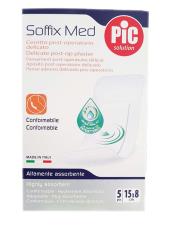 CEROTTO PIC SOFFIX MED IN TNT CON TAMPONE CENTRALE ASSORBENTE STERILE MONOUSO 15X8 CM ANTIBATTERICO 5 PEZZI