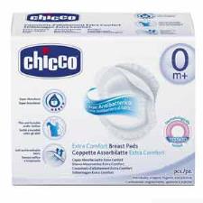 CHICCO COPPETTA ASSORBILATTE ANTIBATTERICA 60 PEZZI