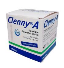 CLENNY A SOLUZIONE FISIOLOGICA STERILE PER AEROSOLTERAPIA 25FLACONCINI MONODOSE DA 2 ML