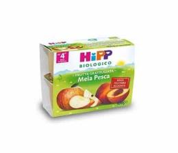 HIPP BIO FRUTTA GRATTUGGIATA MELA PESCA 4X100 G