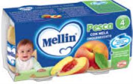 MELLIN OMOGENEIZZATO PESCA MELA 100 G 2 PEZZI