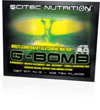 SCITEC NUTRITION G-BOMB 2.0 - MISCELA DI GLUTAMMINA GUSTO TE AL LIMONE - 25 BUSTINE DA 14 G